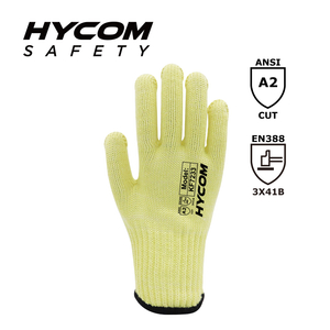 HYCOM 7G ANSI 2 Para-Aramid Schnittfester Handschuh Flammhemmender Arbeitshandschuh