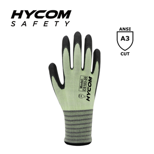 HYCOM 18G ANSI 3 Schnittfester Handschuh, beschichtet mit ultradünnen PU-Filament-PSA-Handschuhen
