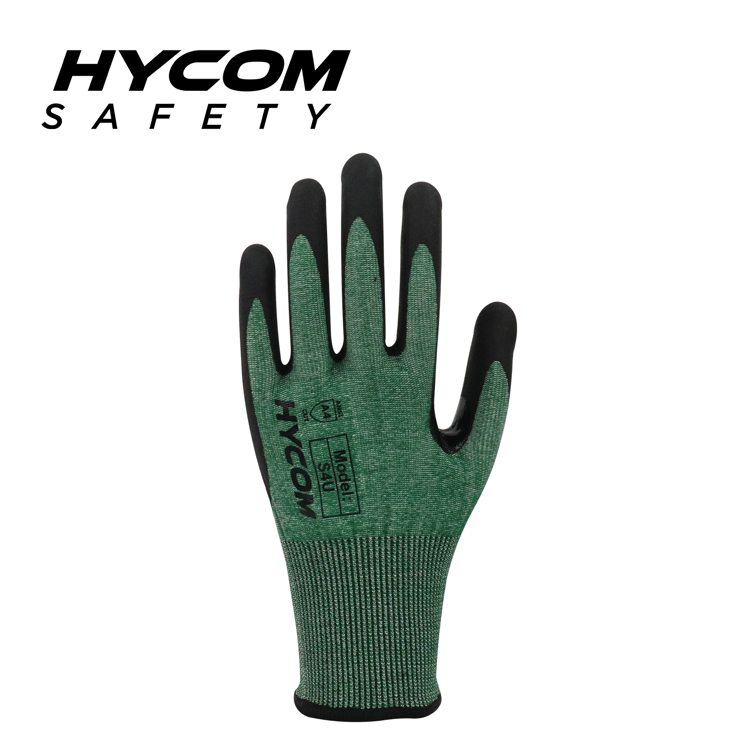HYCOM 18G ANSI 4 Schnittfester Handschuh mit sandiger Nitrilbeschichtung, superdünner Sicherheitshandschuh