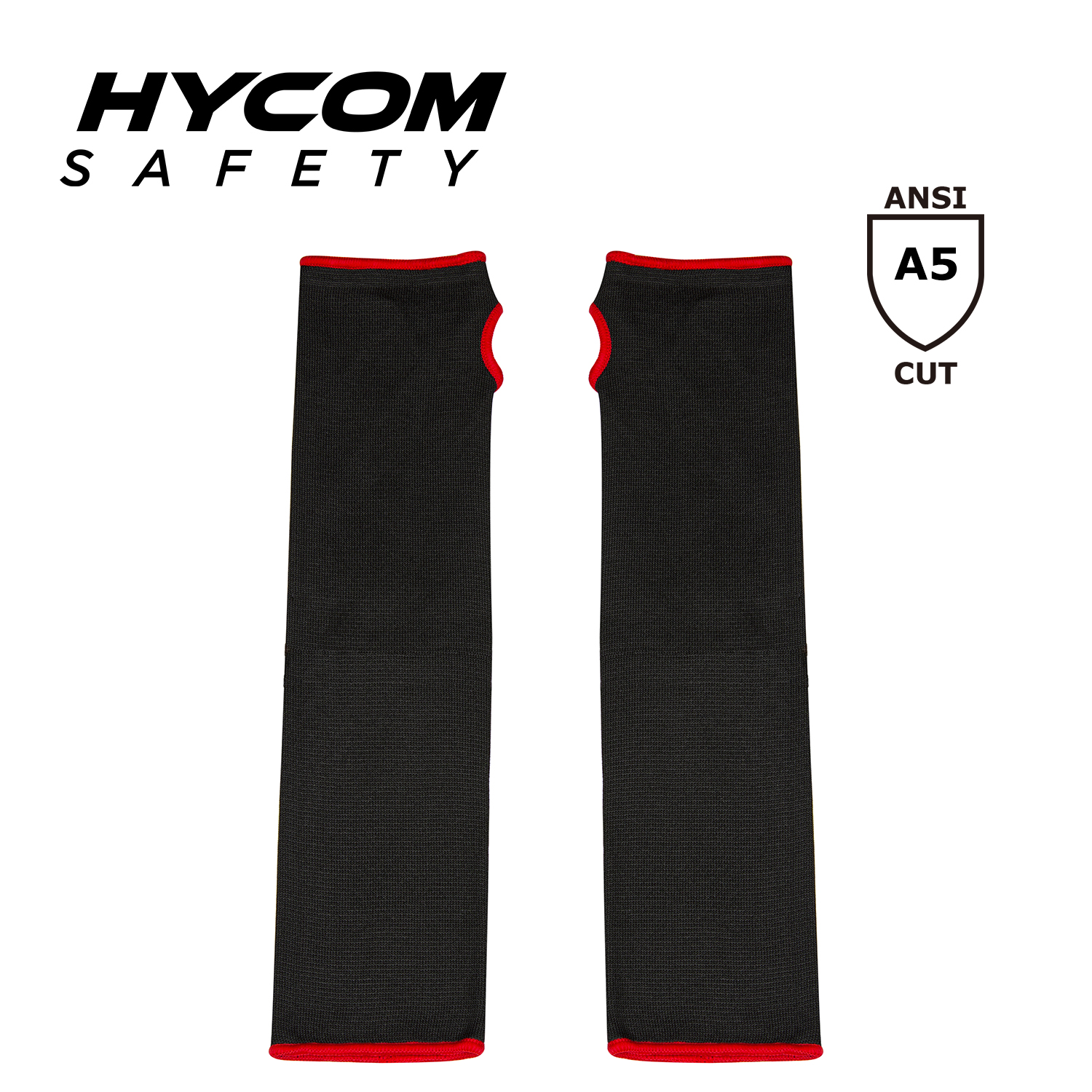 HYCOM Schnittfeste Armmanschette nach ANSI 5 in bester Qualität mit Daumenschlitz für Sicherheitsarbeiten