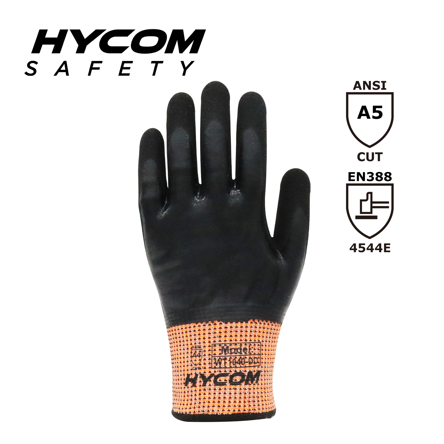 HYCOM 13G Thermal HPPE und 10G Acryl Fleece Handschuh Warmer ANSI 5 Schnittfester Handschuh