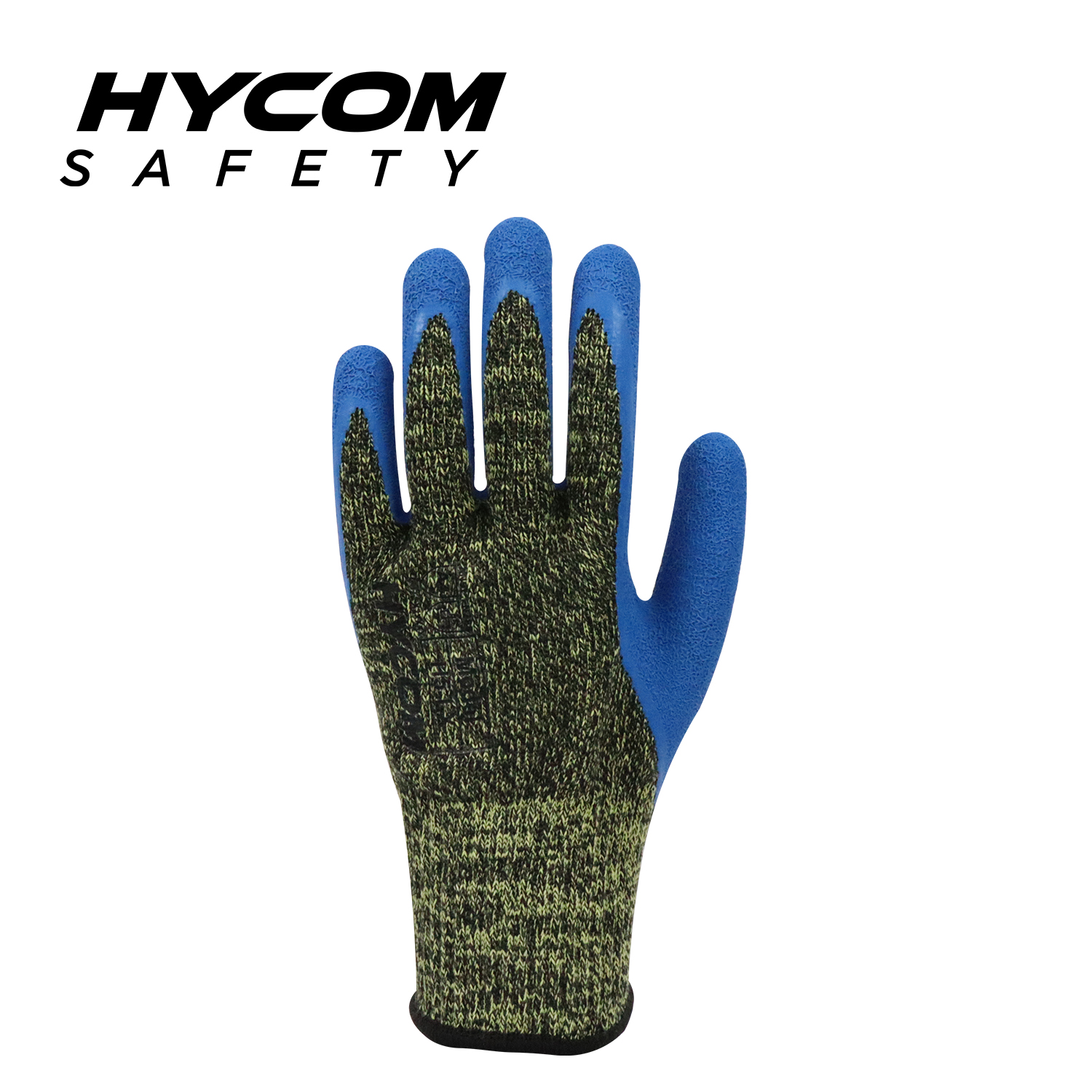 HYCOM 10G Aramid Kontakt hohe Temperatur 250°C/480F schnittfest mit geknittertem Latexhandschuh