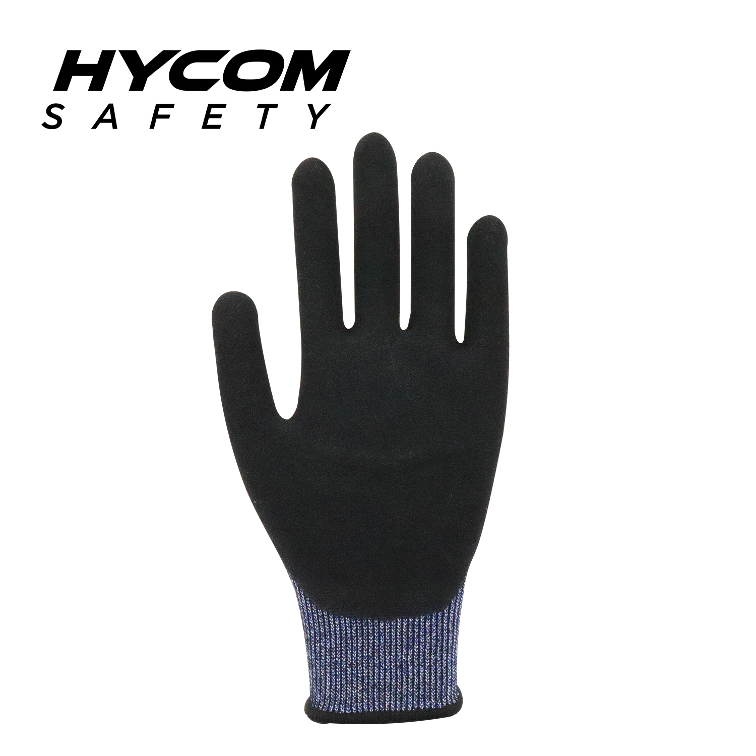 HYCOM 18G ANSI 7 Schnittfester Handschuh mit Nitril-Schaumstoffbeschichtung auf der Handfläche PSA-Handschuhe