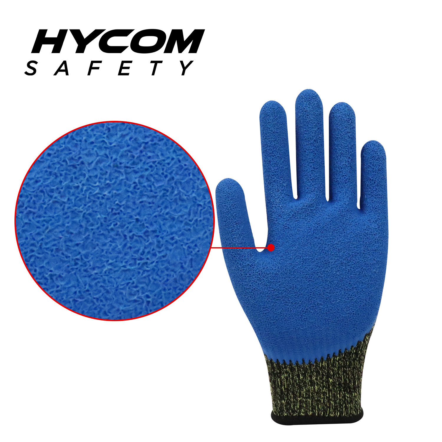 HYCOM Atemgeschnittener 10G ANSI 4 Aramid-Schnittschutzhandschuh mit Latex-Arbeitshandschuhen