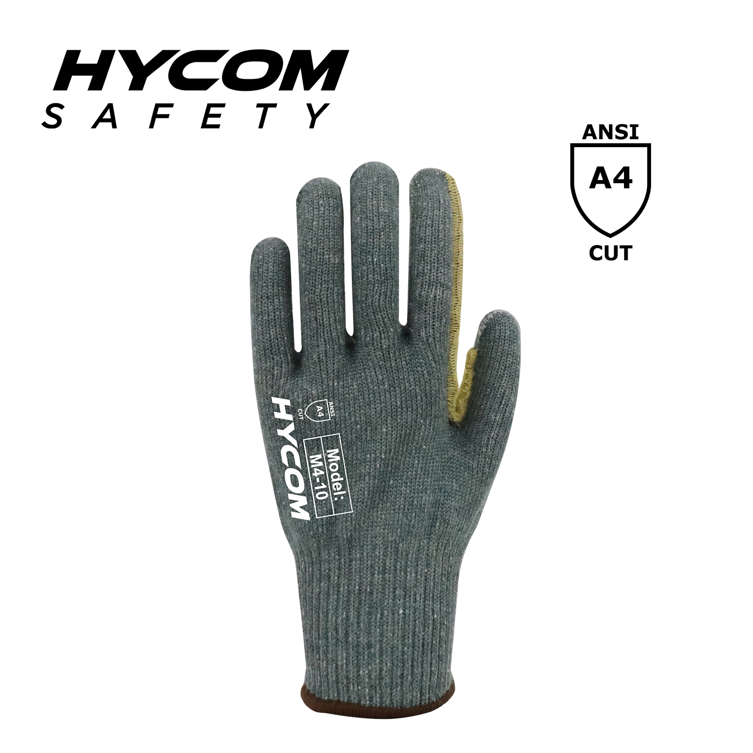 HYCOM 10G ANSI 4 Aramid schnittfester Handschuh, verstärkte hitzebeständige Handschuhe im Daumenbereich
