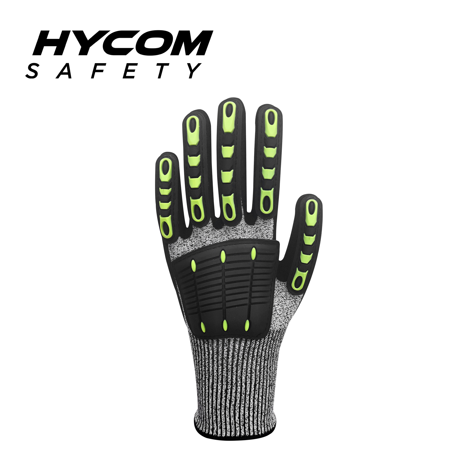 HYCOM 13G atmungsaktiver, schnittfester ANSI 3-Handschuh mit ölabweisender TPR-Beschichtung