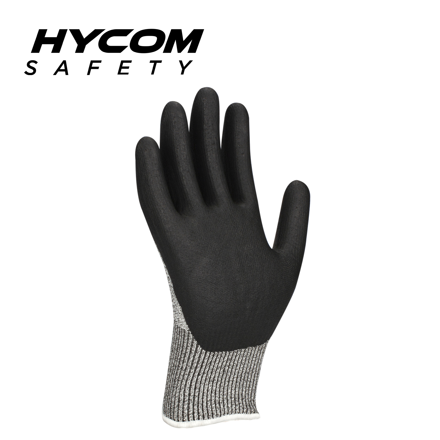 HYCOM Atemgeschnittener 15G ANSI 3 schnittfester Handschuh mit PU-Beschichtung, Touchscreen-Arbeitshandschuhe