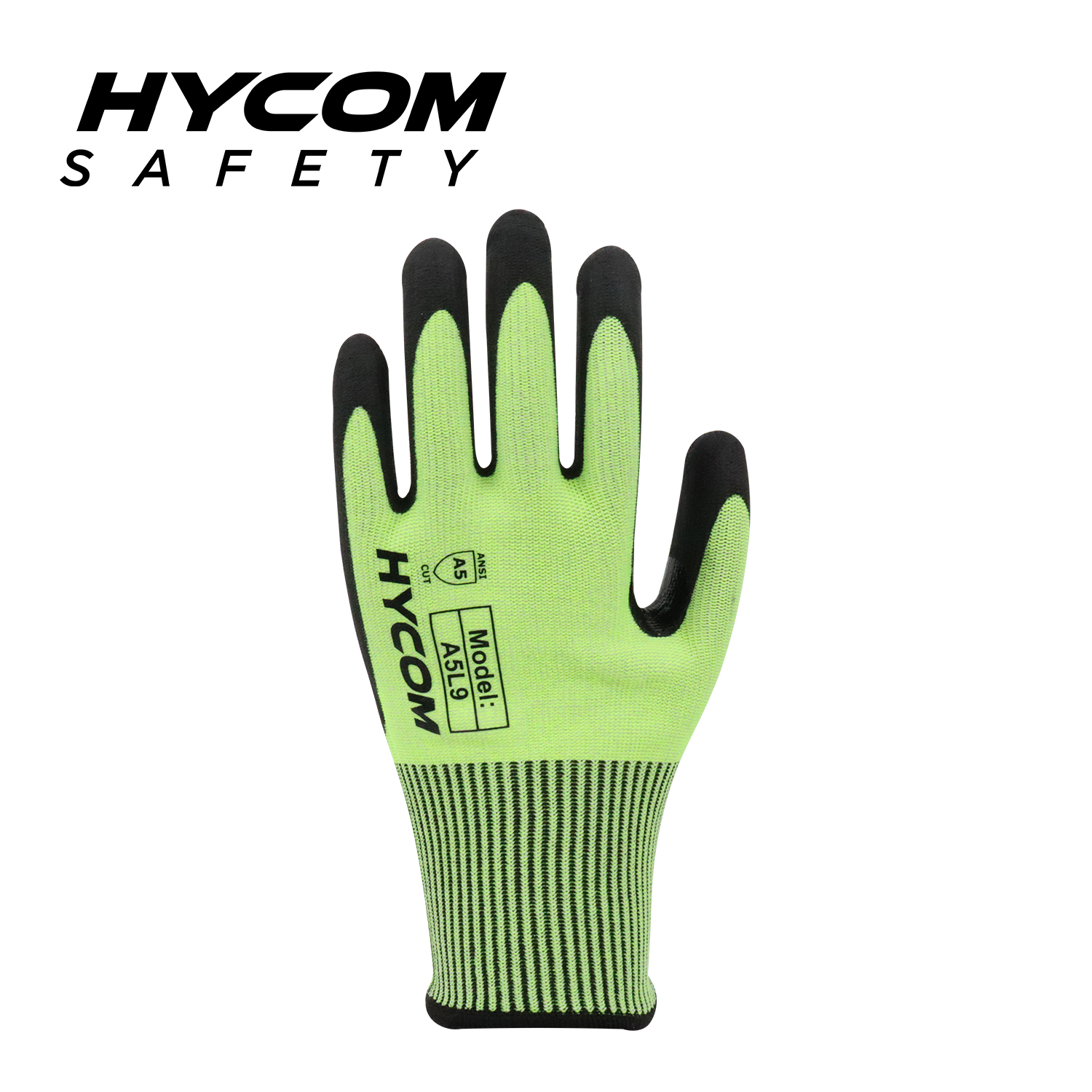HYCOM 13G ANSI 5 Schnittfester Handschuh mit Handflächenschaum-Nitrilbeschichtung. PSA-Handschuhe